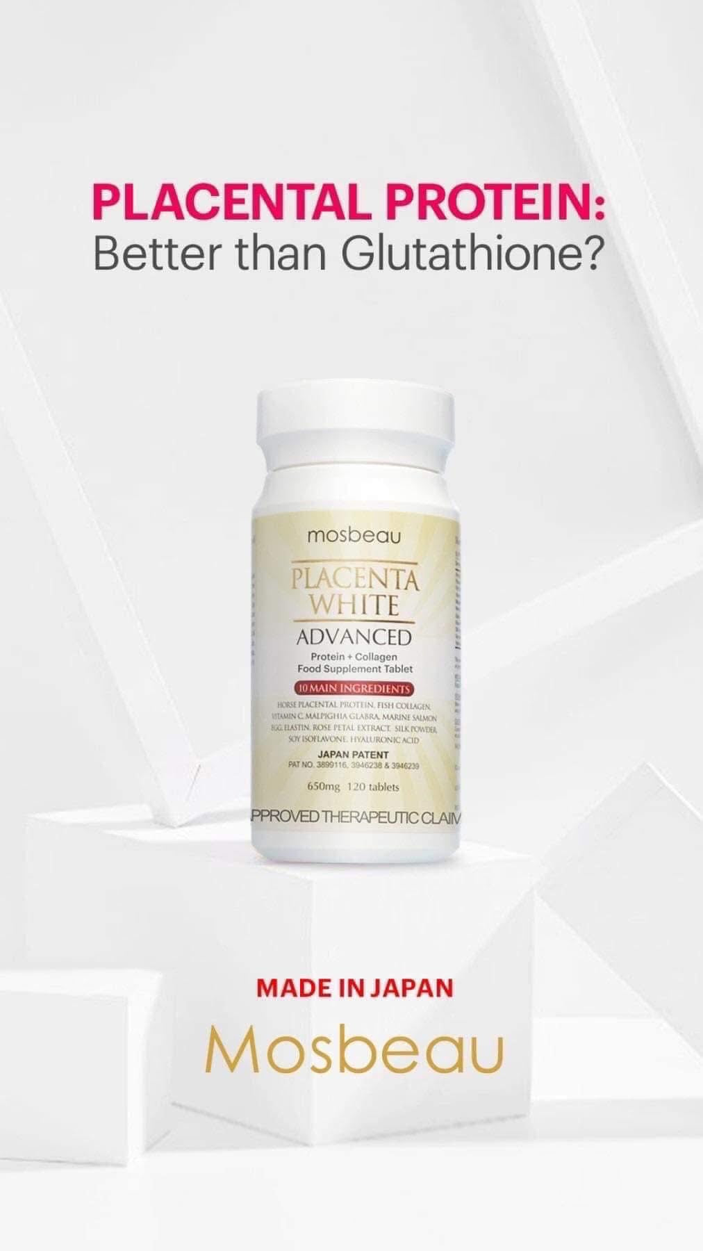 Mosbeau Collagen Beauty Supplement with Vitamin C & Hyaluronic Acid – 120 Tablets