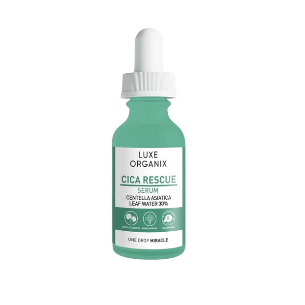 Luxe Organix CICA Rescue Serum Centella Asiatica Leaf Water, One Drop Miracle (30ml)