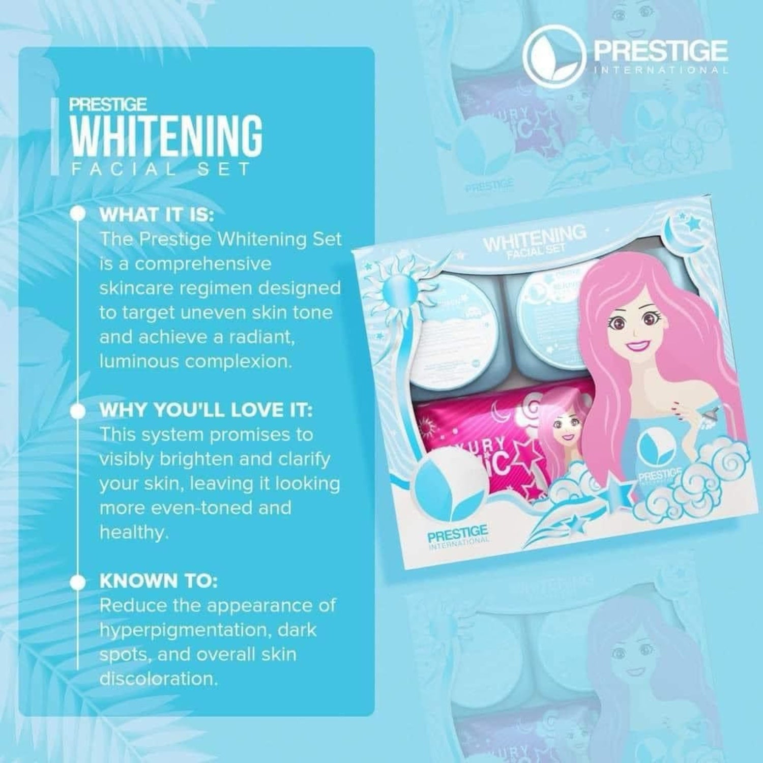 Prestige International Whitening Maintenance Facial Set