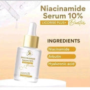 Glow Skin Thailand Niacinamide Serum 10% with Licorice Extract - 30 ml | Potent Vitamin & Mineral Formula for Enhanced Skin Texture and Hydration