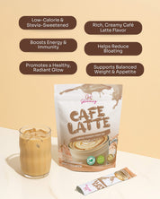 Cris Cosmetics Glowming Café Latte Coffee Powder Drink Mix - Glutathione & Collagen Blend (20g)