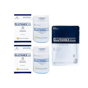 2 Bottles Glutanex Tab Glutathione by Nexus Pharma + 1 Snow White Sheet Mask