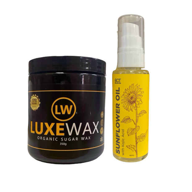 LuxeWax Organic Sugar Wax + SCT Sunflower Oil