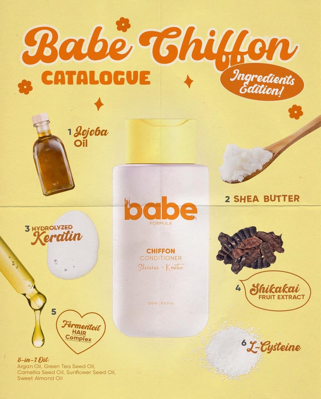 2 Bottles BABE Formula CHIFFON Conditioner 250ml