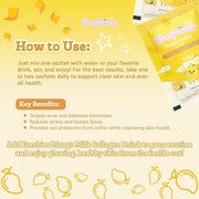 Freshies MANGO Milk Drink by Juju Glow, 10 Sachets