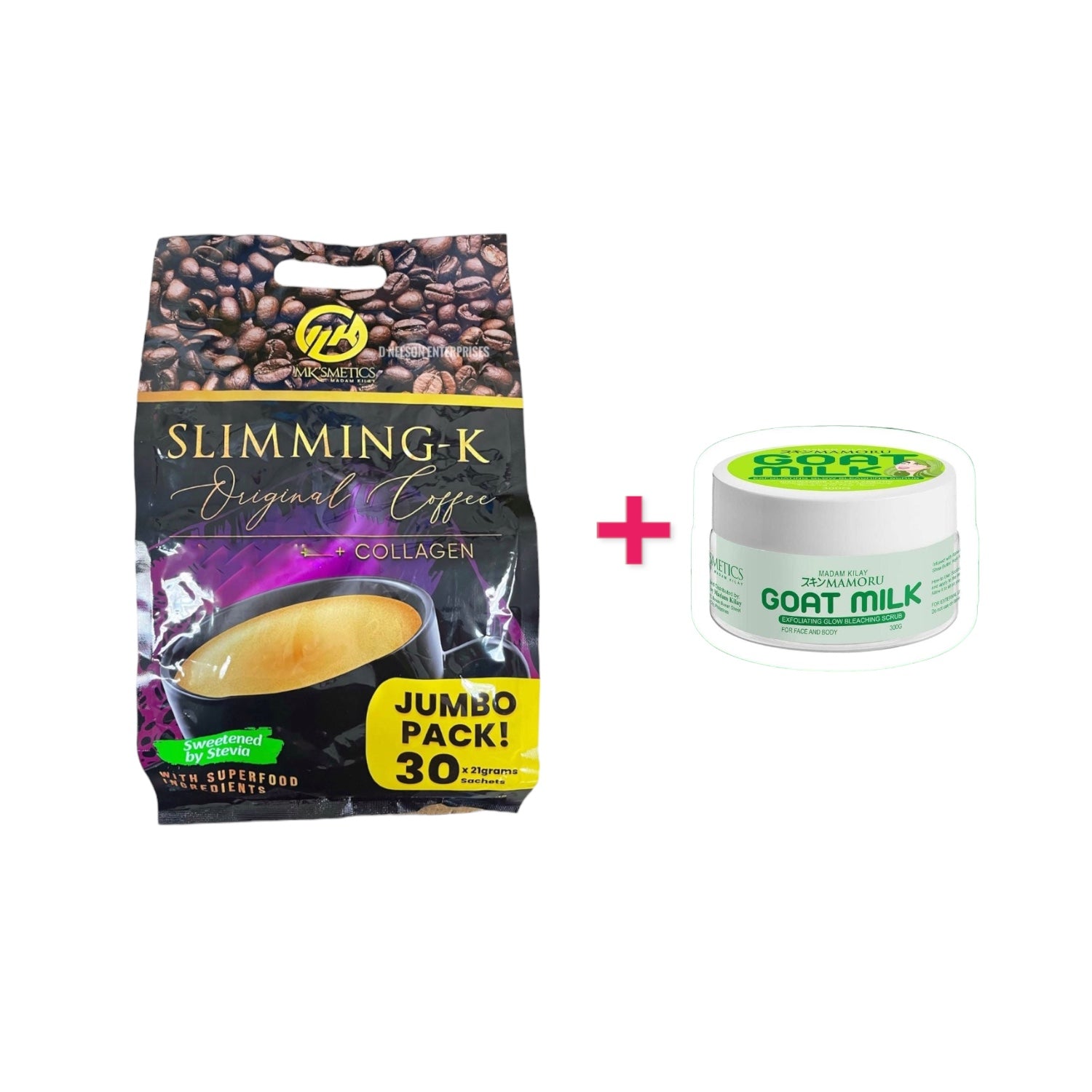 Jumbo Pack Slimming-K Coffee + Collagen + Goat Milk Exfoliating Scrub