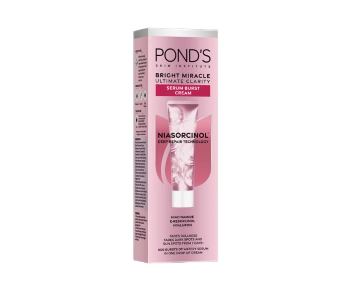 POND'S Bright Miracle Serum Burst Cream with NIASORCINOL - 20g