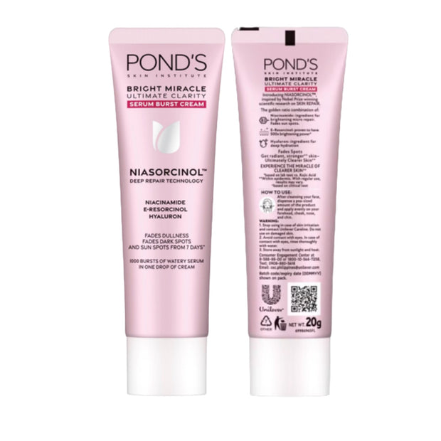 POND'S Bright Miracle Serum Burst Cream with NIASORCINOL - 20g