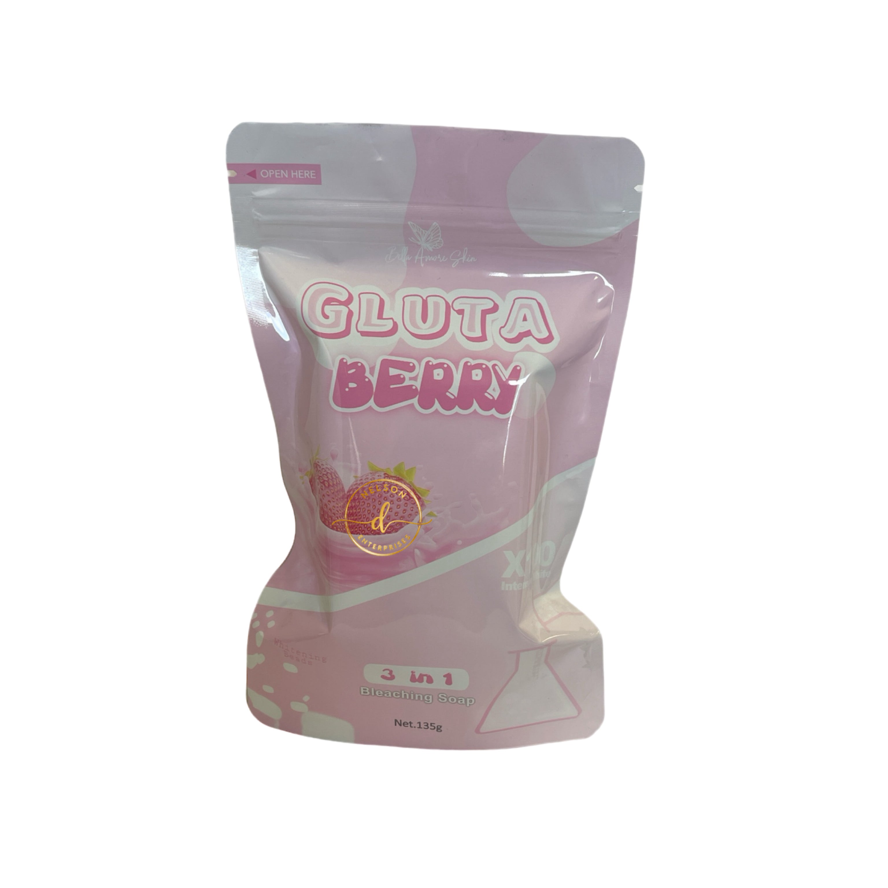 2 Bars Bella Amore Skin GLUTA BERRY Soap 135g