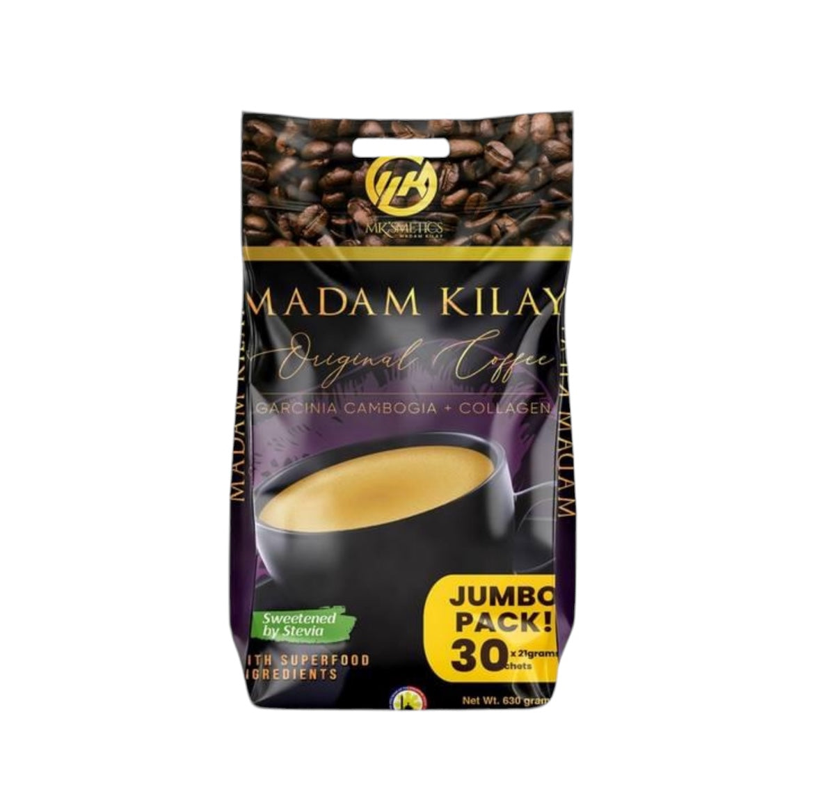 Madam Kilay Original Coffee Garcinia Cambogia + Collagen Jumbo Pack 30 Sachets