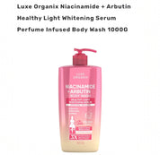 Luxe Organix Niacinamide + Arbutin Healthy Light Whitening Serum Perfume Infused Body Wash (1000G)