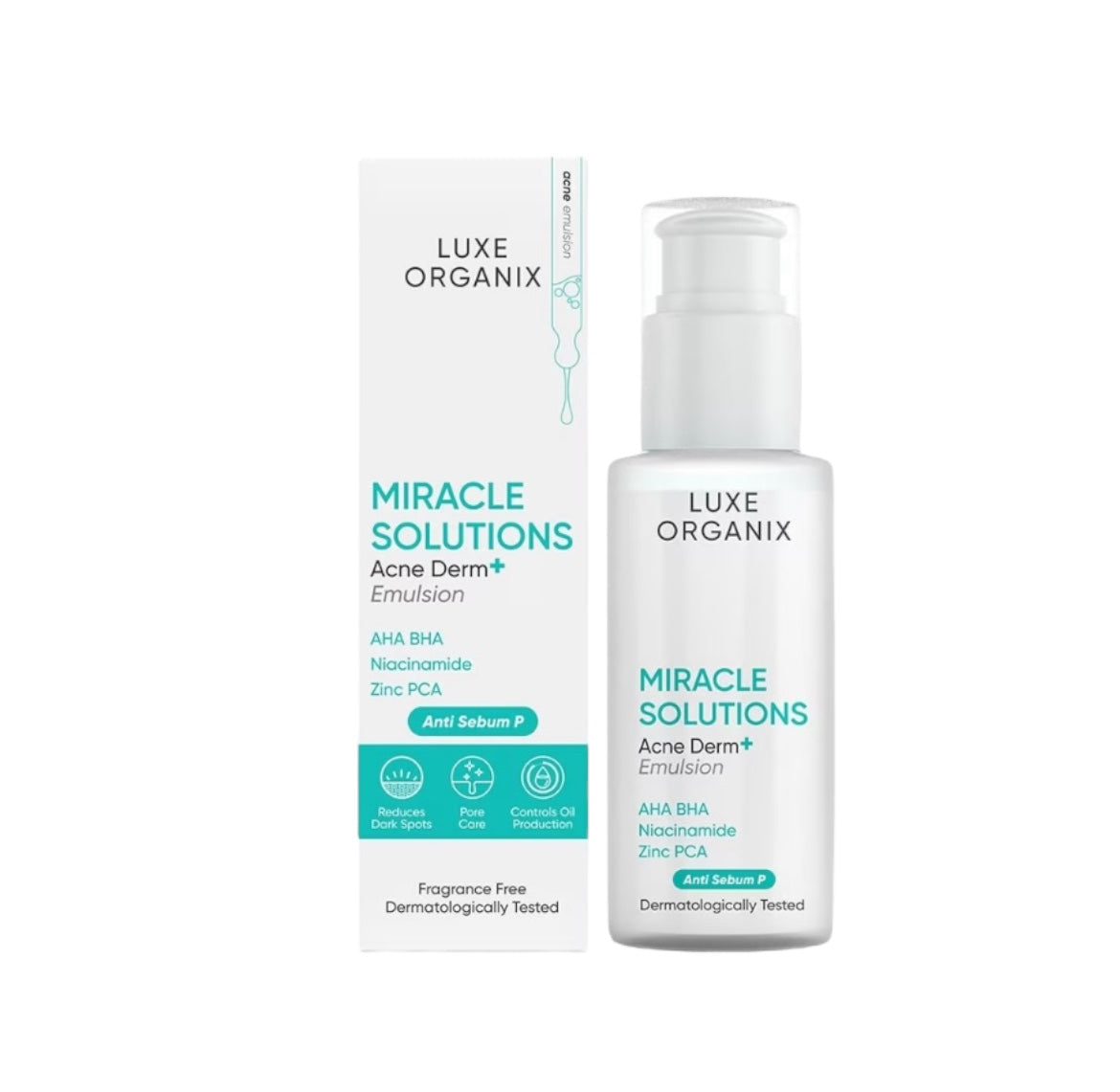 Luxe Organix AHA-BHA Miracle Solutions Emulsion 80ml