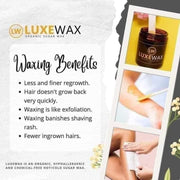 LuxeWax Organic Sugar Wax + SCT Sunflower Oil
