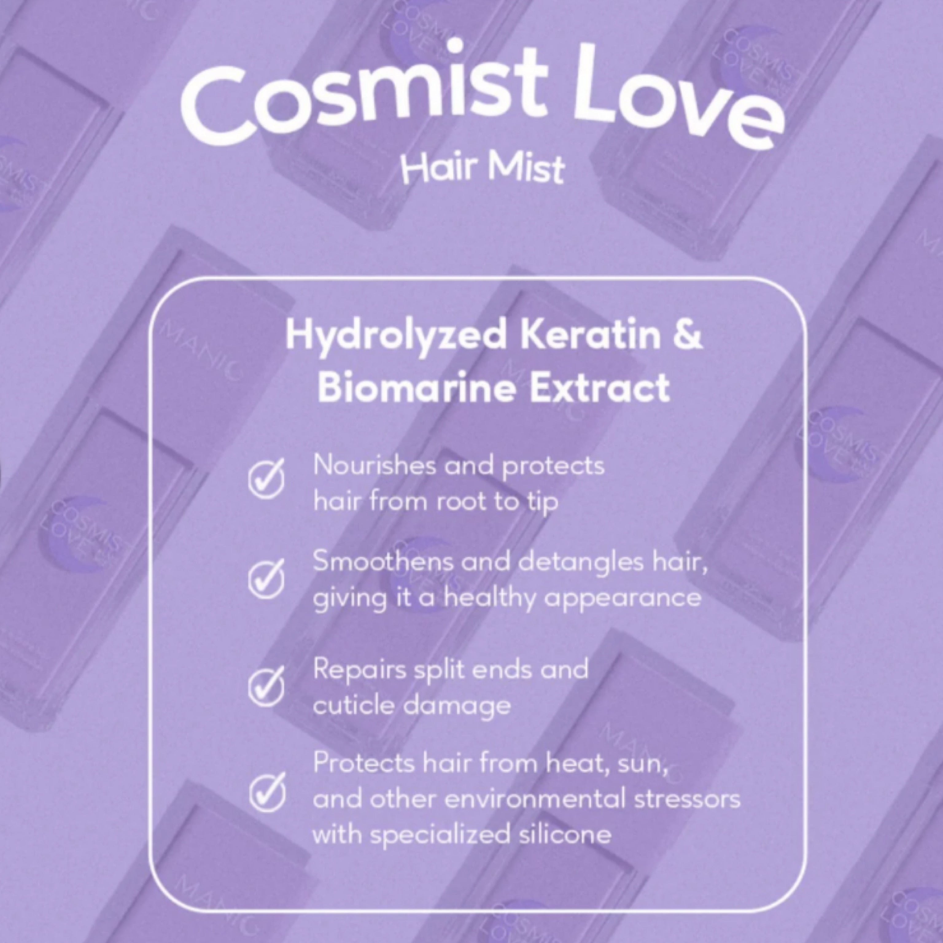 Manic Beauty Nourishing Shampoo and Strengthening Conditioner Set & Cosmic Love Hair Mist Bundle