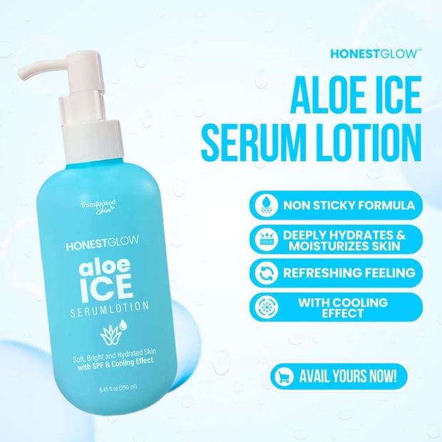 Honestglow Aloe Ice Serum Lotion with SPF & Cooling Effect, 250ml