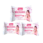 3 Bars BMRS Niacinamide with Glutathione Premium Brightening Soap, 70g each