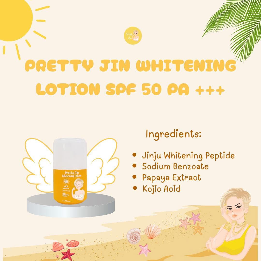 Pretty Jin Whitening Lotion with Jinju Peptide SPF 50 - 250ml