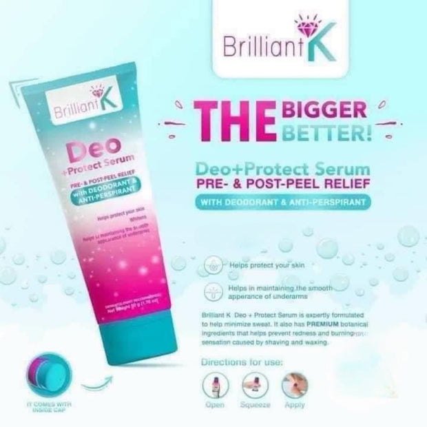 Brilliant K Deo + Protect Serum - Deodorant & Anti-Perspirant, 50g