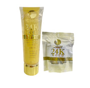 SY GLOW 24K Gold Luminous Brightening Soap & Lotion Bundle