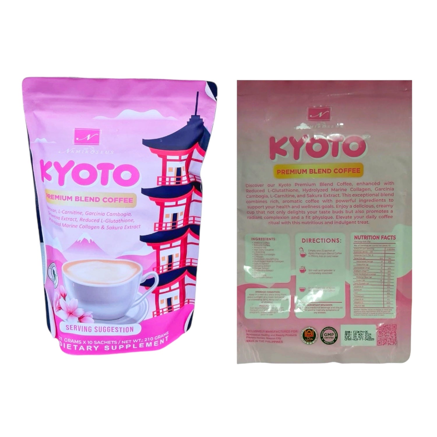 Namiroseus KYOTO Premium Blend Coffee, 21g x 10 Sachets