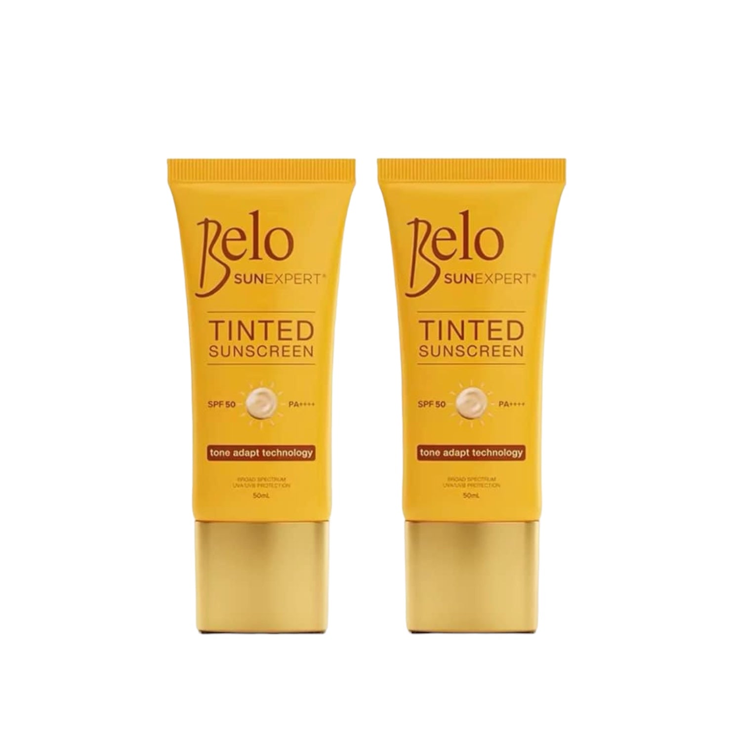 2 Packs Belo Sunexpert Tinted Sunscreen Sunblock SPF 50