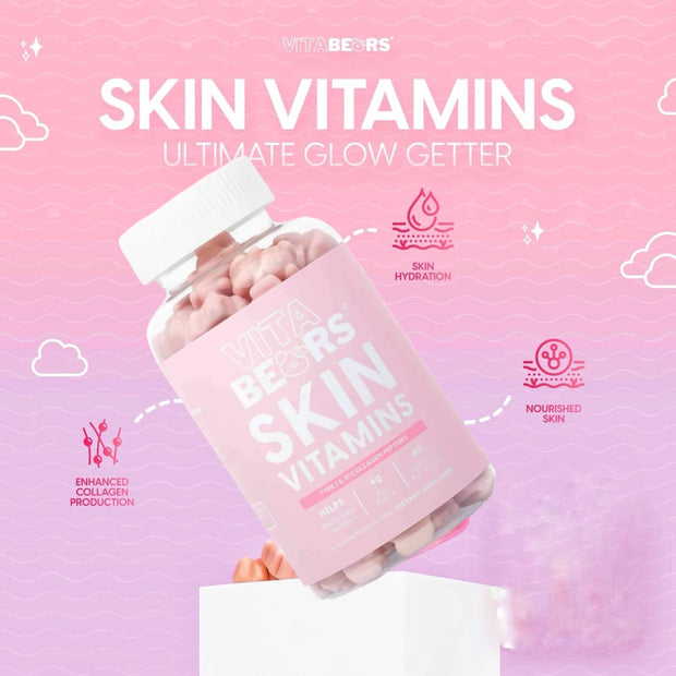 VitaBears Perfect Duo: FLAWLESS GLOW & SKIN Vitamins