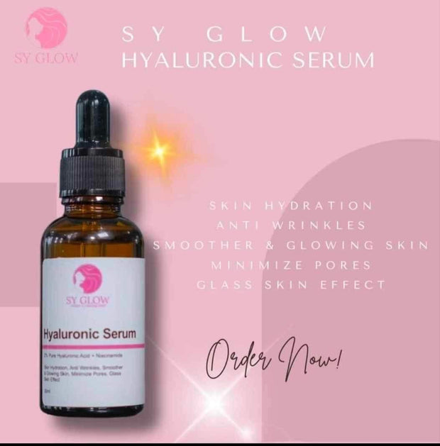 SY GLOW Hyaluronic Serum - Hydration & Glowing Glass Skin, 30ml