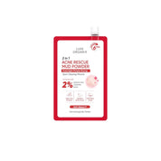 LUXE ORGANIX 2 in 1 Acne Rescue Mud Powder - Overnight Pimple Drying Treatment (9g) - Unclogs Pores & Controls Excess Sebum