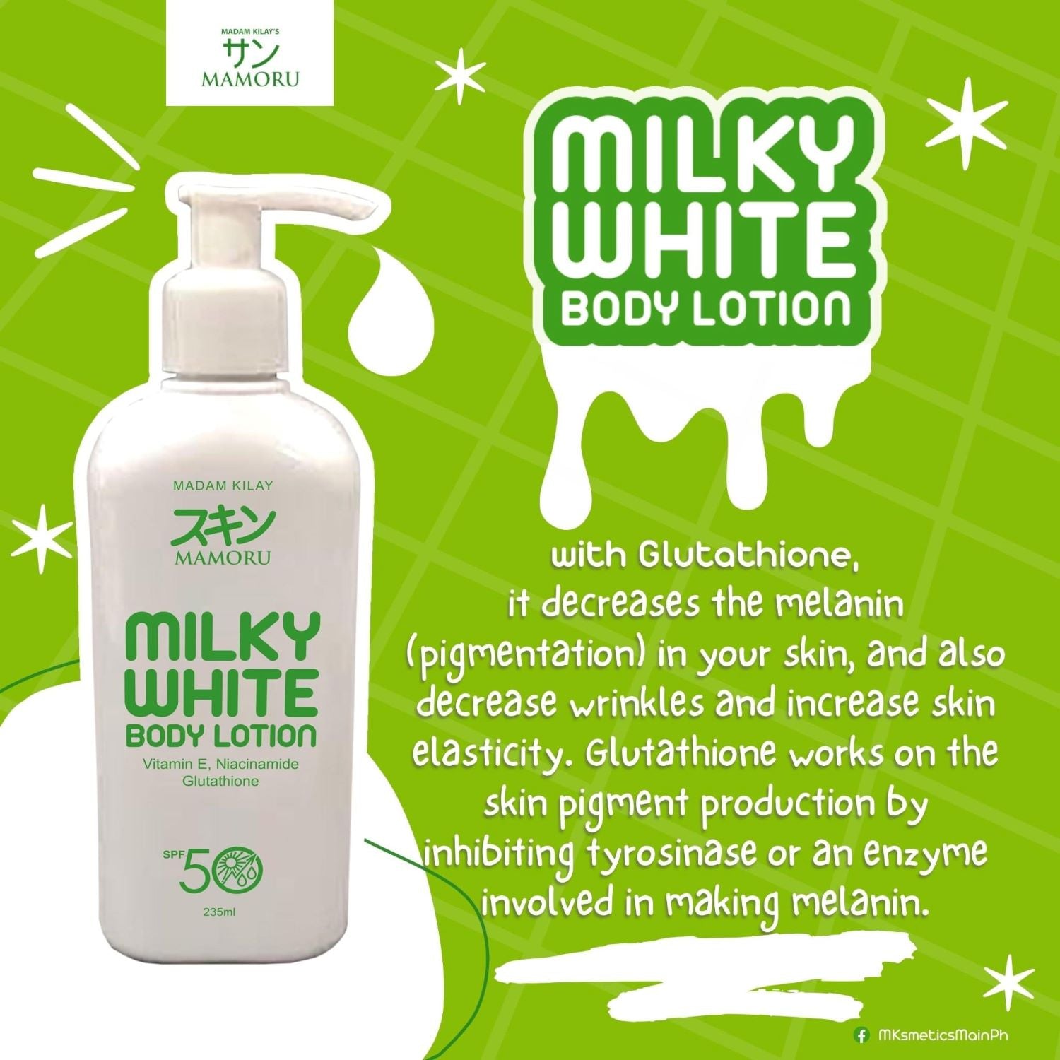 Madam Kilay Mamoru Milky White Body Lotion