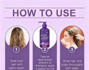 Merry Sun Blonde Enhance+ Purple Toning Shampoo 300ml helps maintain blonde hair vibrancy