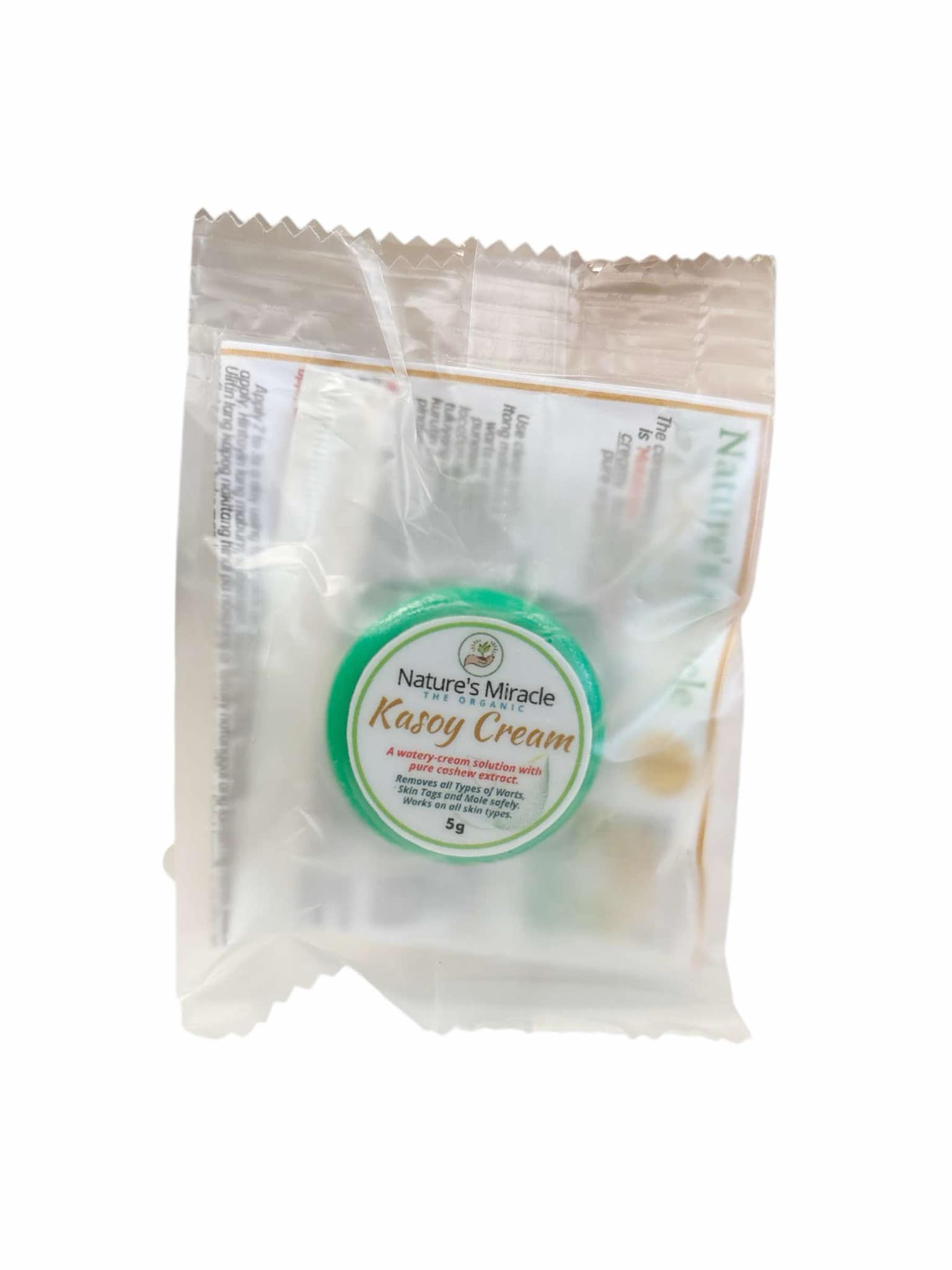 Nature's Miracle Kasoy Cream & Kasoy Oil Combo made with natural ingredients

