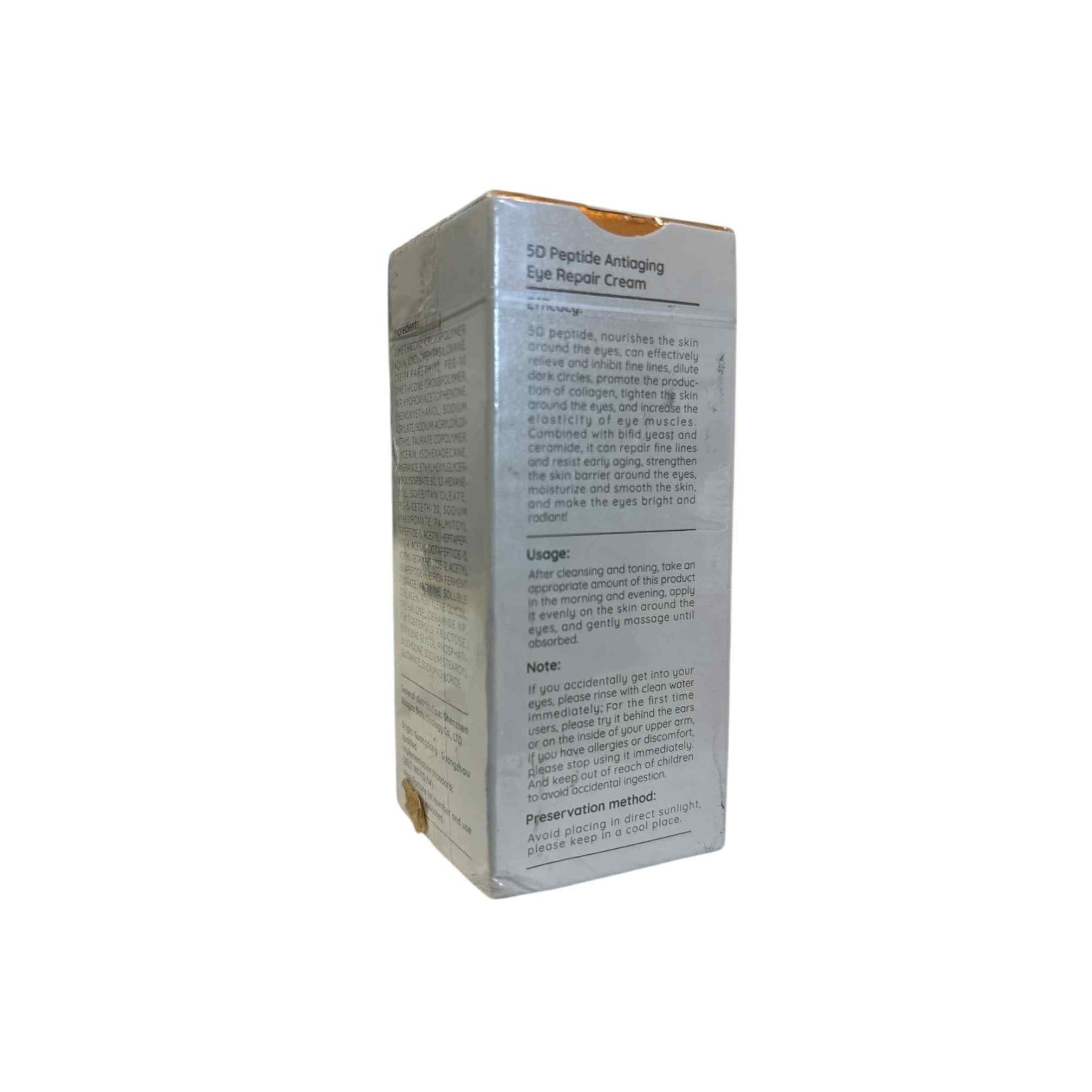 Papa Feel 5D Peptide Eye Repair Cream 15g – Provides hydration for smoother under-eye texture