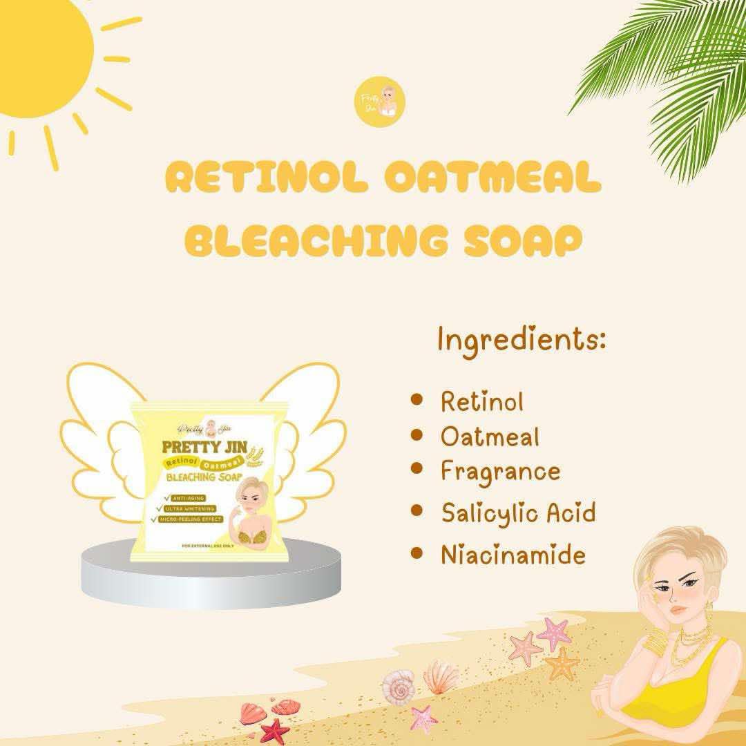 Pretty Jin Oatmeal Soap 3-Pack promotes soft and smooth skin

