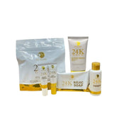 SY GLOW 24K Gold Bundle: Rejuvenating 4-Step Facial Kit + SPF 45 Sunscreen with Niacinamide & Ceramides – Complete Skincare