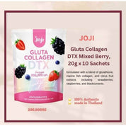 Joji Gluta Collagen DTX Plus Mixed Berry Drink Mix 10 Sachets convenient daily supplement drink