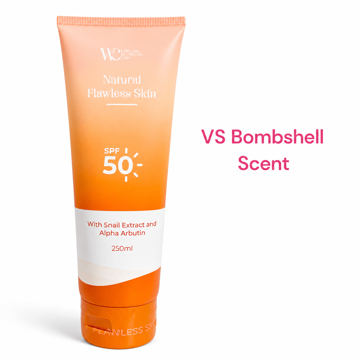WC Natural Flawless Skin Body Lotion 250ml daily moisturizing body care with aloe vera and snail extract