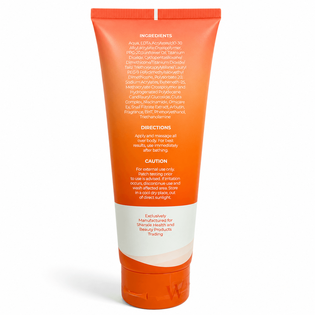 WC Natural Flawless Skin Body Lotion 250ml with aloe vera, snail extract and alpha arbutin