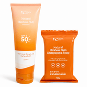 WC Natural Flawless Skin Body Lotion & Glutapapaya Soap daily skin care duo with moisturizing botanical ingredients