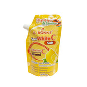 A Bonne Spa White C Salt Vitamin C Body Salt for gentle polishing and refreshed skin.