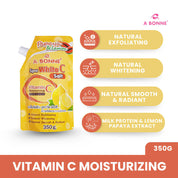 A Bonne Spa White C Salt Vitamin C helps reveal smooth and supple skin after use.