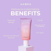 ADORN Premium Sunscreen SOF 50 UVA/UVB Broad Spectrum 50ml