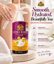 ALADA Alpha Arbutin Lotion 300ml with Niacinamide and Vitamin C for everyday body care.