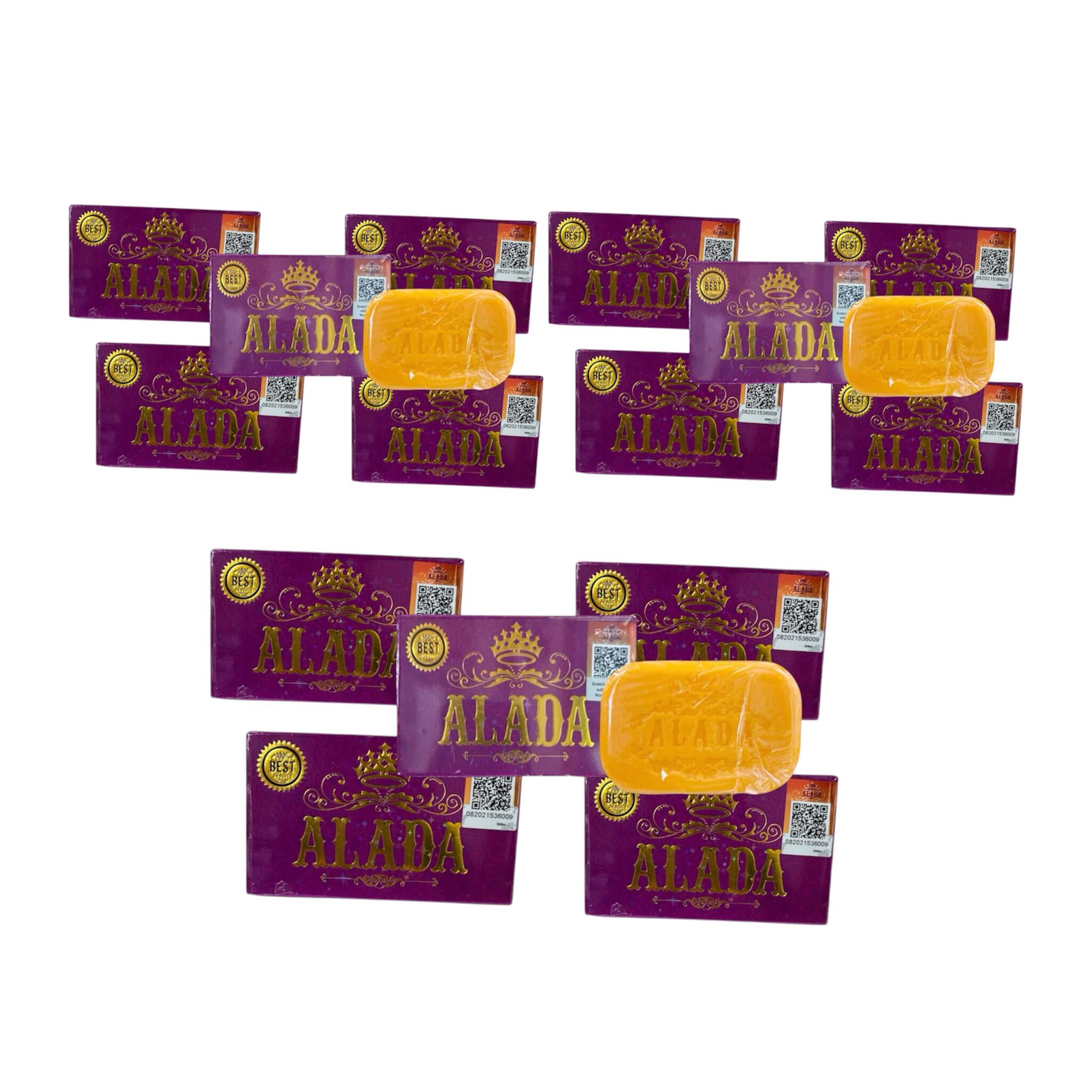 Alada Soap 15 Bars premium skin nourishing bar with carambola and algae extracts