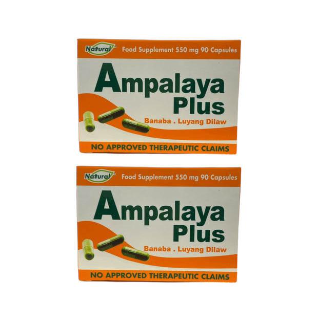 2 Boxes Ampalaya Plus 550 mg - with Banaba, Luyang Dilaw & Bittermelon