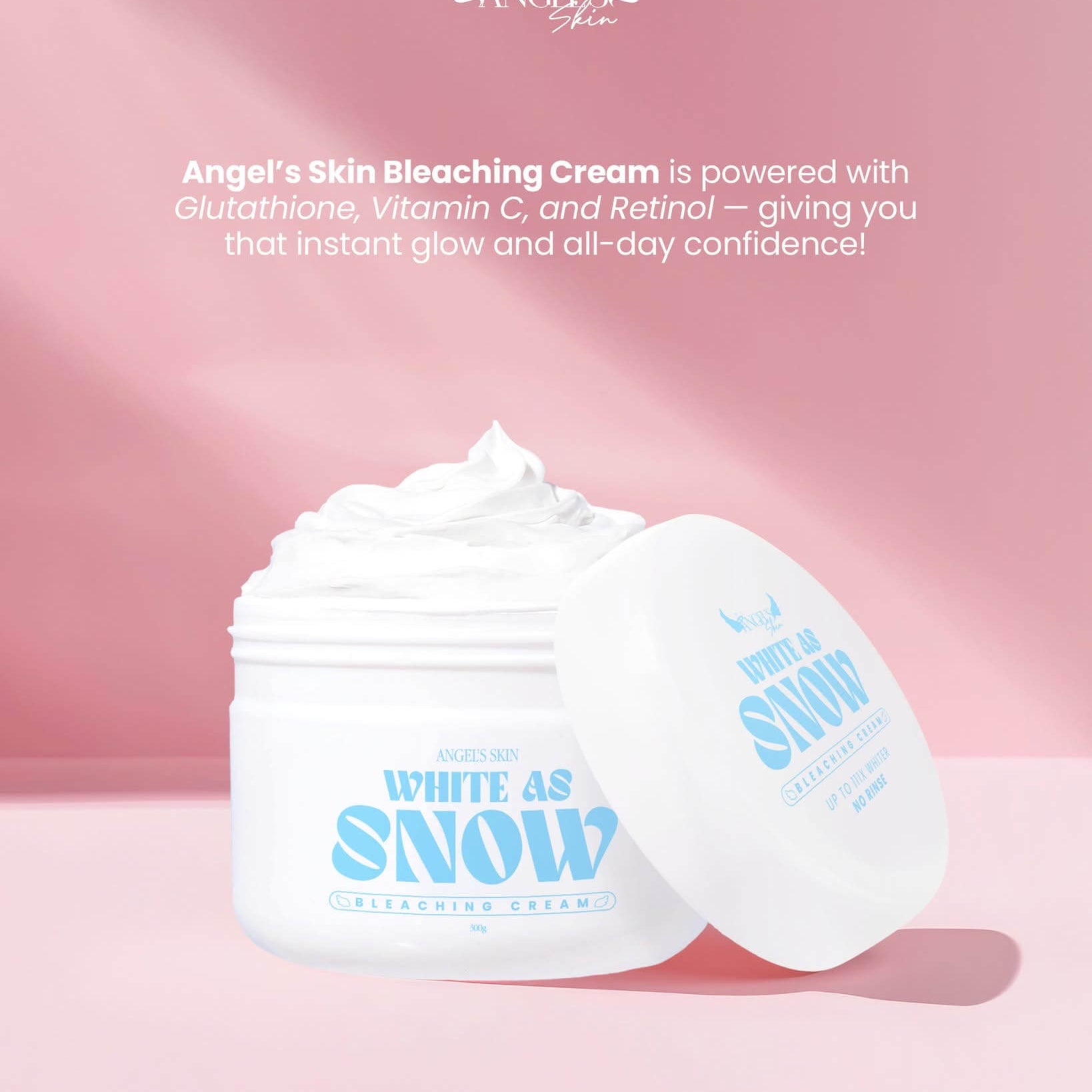 Angel Skin White As Snow Bleaching Cream 300g rich cream formula designed for daily body care routine