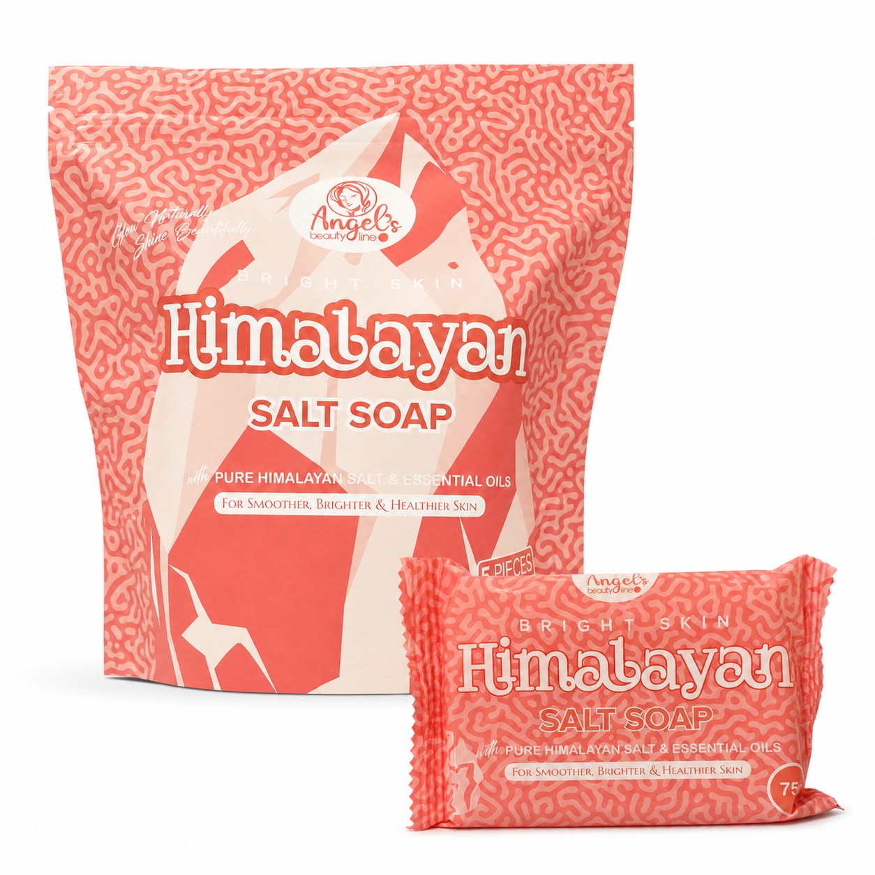 Angel’s Beauty Line Himalayan Salt Soap with pure pink salt and essential oils for daily cleansing