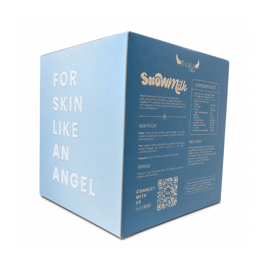 Angel’s Skin SnowMilk Niacinamide Face & Body Scrub 200g with niacinamide for a soft conditioned skin feel