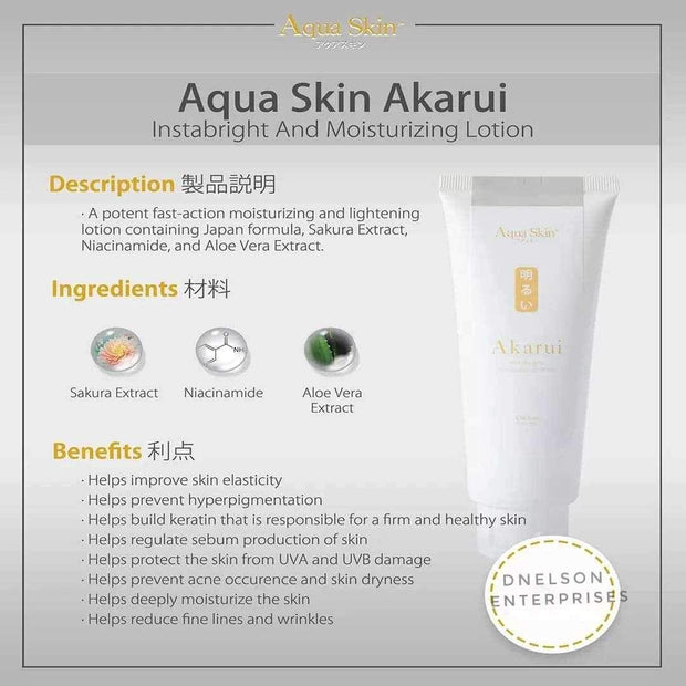 Aqua Skin™ Akarui Instant Bright Lotion Japan Formula