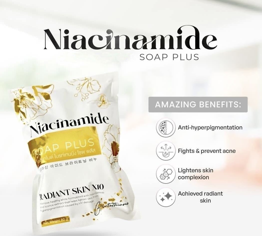 AR Niacinamide Radiance Soap 80g hydrating formula for refreshed feel