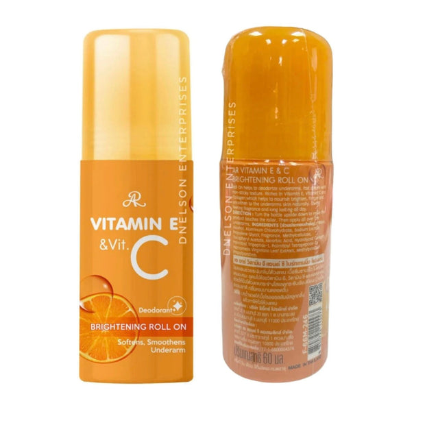2  Bottles AR Vitamin E & Vit C Brightening Roll On Deodorant